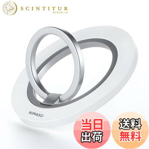 �y���������zNIMASO 360�x��]�� �X�}�z�����O MagSafe�Ή� �}�O�Z�[�t �����O �}�O�l�b�g�� �X�}�z�����h�~ �p�x���� �X�^���h�@�\ ���C���� ���^�������O�t�� iPhone16/15�V���[�Y�AAndroid�ȂǑS�@