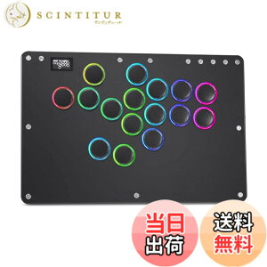 �y���������zHaute42 �A�P�R�� ���o�[���X T16 PRO �u���b�N �É��{�^�� �������X�C�b�` �Ō������S�n�悢 �X�����݌v �V�L�� �G�u���Ή� ���x������ �i�Q�[���� PC Switch PS4 PS3�Ή� TYPE-C�ڑ� RGB