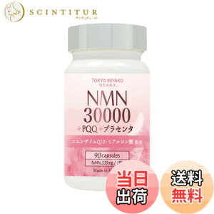 �y���������zNMN �T�v�������g 30000mg (1����333mg)+PQQ+�v���Z���^ 90������ ���{�� nmn �R�G���U�C��Q10 �G�k�G���G�k GMP�F��H�ꐻ�� ��_���`�^���s�g�p