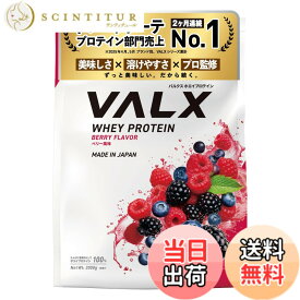 【送料無料】VALX バルクス ホエイ プロテイン 3kg ベリー 風味 ホエイプロテイン WPC 大容量 山本義徳 監修 国内製造