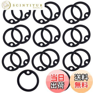 【送料無料】Santssen 20個 ドッグタグ サイレンサー シリコーン ドッグタグカバー ゴムリング ネームタグミュートサークル ペット用品(ブラック)