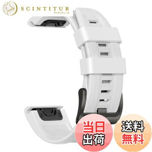yz[YOCAHU] QuickFit 22 mm oh p for GARMIN(K[~) Fenix 7 Pro Solar/Approach S70 47 mm/Forerunner 965 Ή Xgbv VR xg _炩 h K[~ p oh (white), z