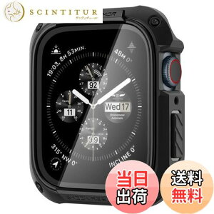 yzSpigen Apple Watch P[X 41mm KX ̌^ y Apple Watch 9 / 8 / 7 Ή z ČRMILKi擾 ʕی ϏՌ  Ռ z 菝 h~ یJo[ ^tEA[}[ ACS04191 (ubN)