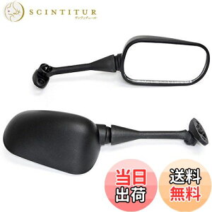 【送料無料】Szmsmy バイク スクエア カウル ミラー 左右 セット 汎用 CBR600RR CBR1000RR(ブラック CBR VRT)