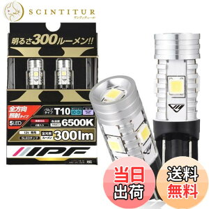 �y���������zIPF �|�W�V���������v LED �ԗp T10 300lm 6500K �z���C�g 12V�p 2�{�� �Ԍ��Ή� �m�C�Y�΍�� �S�����Ǝ� �n�C���[���� �����ԕς��ʖ��邳 504W