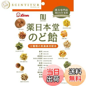 【送料無料】ライオン菓子 薬日本堂のど飴 74g×6袋