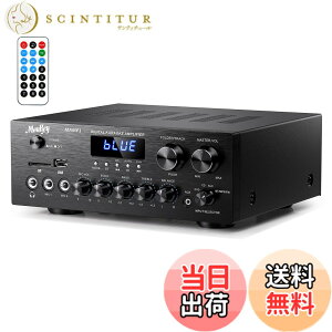 �y���������zMoukey �p���[�A���v �V�X�e�� �}�C�N�~�L�T�[ 220W Bluetooth�Ή� �f���A���`�����l���T�E���h�I�[�f�B�I�X�e���I���V�[�o�[ ���j�^�����O/USB�ASD�AAUX�AMIC IN/�G�R�[�A���W�I�ALCD-�z