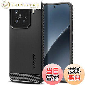 �y���������zSpigen Xiaomi 15 �P�[�X �ϏՌ� �w��h�~ �X�g���b�v�z�[�� TPU �ČRMIL�K�i�擾 ���C�����X�[�d �V���I�~�[ ���M�b�h�E�A�[�}�[ ACS08859 (�}�b�g�E�u���b�N)