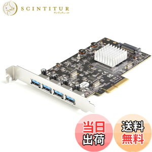 �y���������zStarTech.com USB���݃J�[�h/PCIe 3.0-4x USB-A/2x ASM3142����/UASP