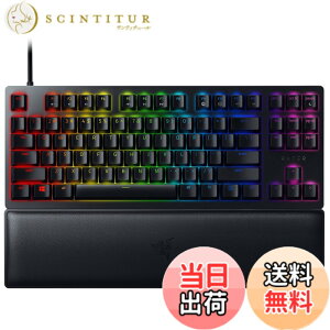 �y���������zRazer Huntsman V2 Tenkeyless Clicky Optical Switch �Q�[�~���O�L�[�{�[�h �p�� US�z�� �I�v�e�B�J���X�C�b�` �N���b�L�[�G�� �É� �e���L�[���X �_�u���V���b�g PBT �L�[�L���b�v ���X�g���X