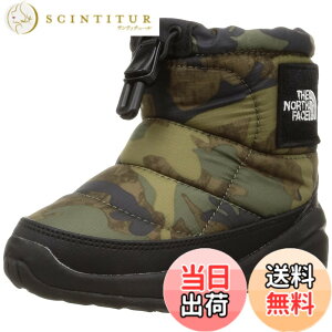 �y���������z[�U�m�[�X�t�F�C�X] K Nuptse Bootie Logo Short SE NFJ52281 TNF�J���v�����g/TNF�u���b�N 14.0 cm