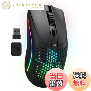 �y���������z�O�����A�X(Glorious) MODEL O 2 Wireless ���y��68g ��e�ʃo�b�e���[���� RGB 2.4G���C�����X�EBluetooth�ڑ��Ή� �Q�[�~���O�}�E�X �}�b�g�u���b�N GLO-MS-OWV2-MB MS667