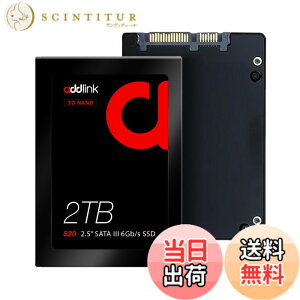 �y���������zaddlink S20 ��p�� ���� 2TB 2.5�C���` 7mm | �ǎ��ō� 550MB/s �����ݍō� 500MB/s| 3D NAND�̗p SATA III 6Gb/s 2.5�C���` | �yPlayStation4 ����m�F�ρz���[�J�[3�N | �m�[�g�p�\�R��/�f�X�N�g�b�v