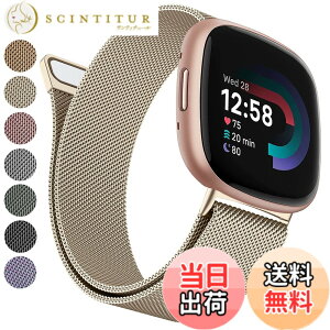 �y���������z�o���h �R���p�`�u�� Fitbit Versa 4/ Versa 3/Sense/Sense 2 �o���h �����o���h �����x���g, �X�e�����X �����x���g �������� �j�����p �}�O�l�b�g ���ߋ� ���b�V�� �ʋC (�V�����p��, S�T