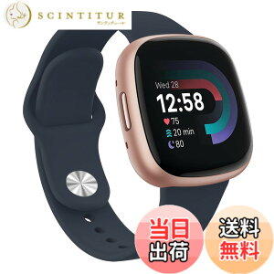 �y���������z�o���h for Fitbit Versa4 �x���g Versa3 �o���h �t�B�b�g�r�b�gSense/Sense 2 �x���g, �V���R�������o���h �����x���g �_�炩�� �V���R���o���h ���߉\ (�~�b�h�i�C�g�u���[,Large)