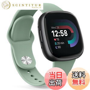�y���������z�o���h for Fitbit Versa4 �x���g Versa3 �o���h �t�B�b�g�r�b�gSense/Sense 2 �x���g, �V���R�������o���h �����x���g �_�炩�� �V���R���o���h ���߉\ (�I���[�u�O���[��,Large)