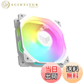 【送料無料】ASUS ケースファン 120mm Aura Sync 逆回転 TUF Gaming TR120 ARGB Fan Reverse White 白 国内正規代理店品