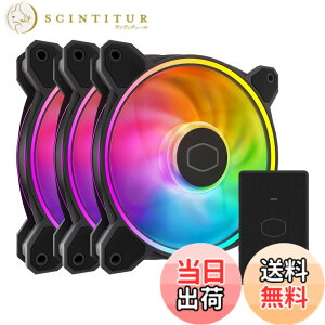 �y���������zCooler Master �f���A�����[�vLED�V���[�Y�t�@��3�p�b�N MasterFan MF120 Halo 3in1 [ MFL-B2DN-213P2-R2 ]