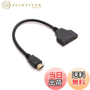 �y���������zHDMI���z�� 1����2�o�� �����b�L�[�q HDMI1.4���z�@ 1080P/3D�Ή� �d���s�v PS5/PS4/Xbox/PC/�e���r/�v���W�F�N�^�[�p 30cm