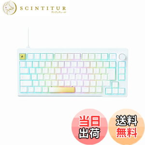 �y���������z�v�����X�g�� ULTRA PLUS UP�g���K�[�Ή� �Q�[�~���O�L�[�{�[�h �� ���s�b�h�g���K�[ 75% �I���W�i�����C�X�C�b�` �L�� SOCD�@�\���� CNC�t���A���~ RGB �z���C�g UP-MKGA75MTL-RT-J/W
