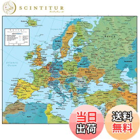【送料無料】Swiftmaps ヨーロッパ壁掛け地図 地政学版 SM EUR SM L