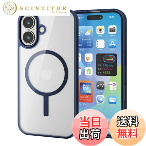 �y���������z�G���R�� iPhone 16 �P�[�X �N���A �}�O�l�b�g MAGKEEP �n�C�u���b�h �t���[���t�� ���C�����X�[�d�Ή� 4�p�G�A�[�N�b�V���� �l�C�r�[ PM-A24AMAG03NV