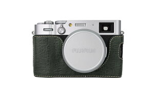 �y���������zRieibi X100VI ��p PU ���U�[�n�[�t�ی�{�f�B�P�[�X �d�r�����֗� �O�r�l�W���t���O���[���j