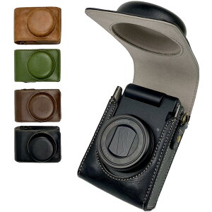 �y���������zelfoLiz �J�����P�[�X Sony VLOGCAM ZV-1 / ZV-1F / ZV-1II �Ή� ���U�[ �J�����o�b�O ZV1 �݊����f�� �Ռ��z�� ���h�~ �V�����_�[�X�g���b�v�t�� (�u���b�N)