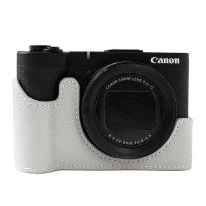 �y���������zRieibi �J�����P�[�X Canon PowerShot V1�p PU���U�[�n�[�t�P�[�X Canon PowerShot v1�f�W�^���J�����P�[�X-�O���[(�J�����Ȃ�)
