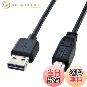 �y���������z�T�����T�v���C(Sanwa Supply) ���ʑ}����USB�P�[�u��(A-B �W��) 2m �u���b�N KU-R2