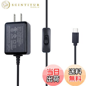 �y���������zSmraza Raspberry Pi 4 USB-C (Type C�j�d���A5V 3A ���Y�x���[AC�A�_�v�^�[ RPi 4b Model B 1GB / 2GB / 4GB/ 8GB�K�p