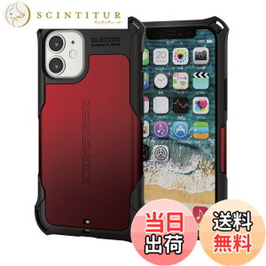 �y���������z�G���R�� iPhone 12 mini �P�[�X Qi�[�d�Ή� �n�C�u���b�h ZEROSHOCK �ϏՌ� �X�^���_�[�h ���b�h PM-A20AZERORD