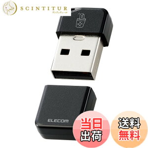 �y���������z�G���R�� USB������ 32GB USB3.2(Gen1)�Ή� ���^ �L���b�v�t ������h�~�@�\�\�t�g�Ή� �u���b�N MF-USB3032GBK
