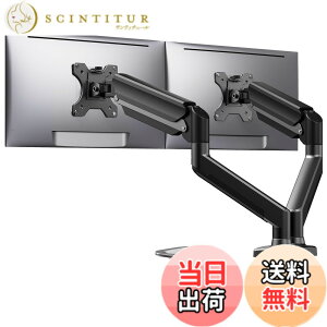 �y���������zErGear ���j�^�[�A�[�� �f���A�� 2��� 17-32�C���`�Ή� �ω׏d�e10kg �K�X�X�v�����O�� �f�B�X�v���C�A�[�� PC�A�[�� �����O VESA 75x75mm 100x100mm�Ή� �N�����v�� �O�����b�g��
