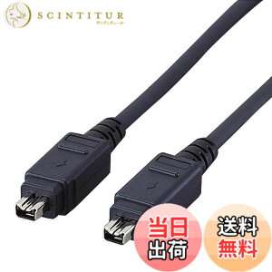 �y���������z�G���R�� USB�P�[�u�� �yFireWire�z IEEE1394 400(i.LINK�EDV) 4pin-4pin 1m �u���b�N IE-441BK