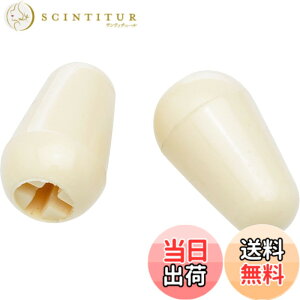 �y���������zFender �p�[�c Stratocaster Switch Tips, Aged White 994938000