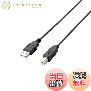 �y���������z�G���R�� RoHS�w�ߏ���&���z���p�b�P�[�W �G�RUSB�P�[�u�� USB2.0 A-B�^�C�v 3m �u���b�N U2C-JB30BK