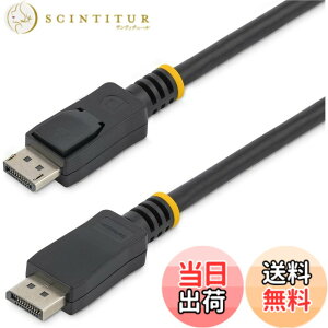 �y���������zStarTech.com DisplayPort 1.2�P�[�u�� ���b�`�t���R�l�N�^ 1m 4K�Ή� DISPL1M