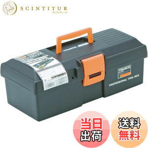 �y���������z�g���X�R���R(TRUSCO) �v���c�[���{�b�N�X �u���b�N/�I�����W 380x178x145mm TTB-901