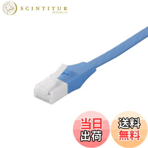 �y���������z�o�b�t�@���[ BUFFALO �c���̐܂�Ȃ�LAN�P�[�u�� �J�e�S��6a �X�g���[�g �t���b�g�^�C�v �u���[ BSLS6AFU05BL