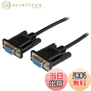 �y���������zStarTech.com 1m RS232C�V���A���N���X/�k�����f���P�[�u�� ���X(DB-9/D-Sub9�s��) �] ���X(DB-9/D-Sub9�s��) �u���b�N SCNM9FF1MBK
