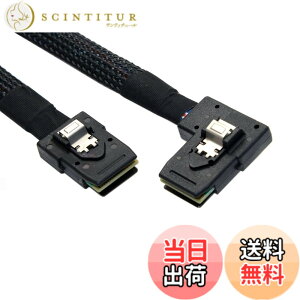 �y���������zChenyang Ultra Slim Flat Left Angled 90�x Mini SAS 36pin SFF-8087 - 8087 �f�[�^���C�h�P�[�u�� 80cm