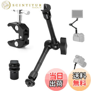 �y���������zTARION �}�W�b�N �A�[�� �N�����v: 1/4 ����� 3/8 �C���`�l�W�t���X�^�W�I �N�����v + 11 �C���` �r�f�I/DSLR �֐ߎ��A�[���A���j�^�[�A�r�f�I ���C�g�A�}�C�N�ȂǗp�֐ߎ��A�[��