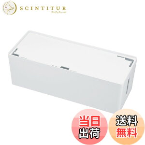 �y���������z�T�����T�v���C(Sanwa Supply) �P�[�u��&�^�b�v���[�{�b�N�X L�T�C�Y �z���C�g CB-BOXP3WN2