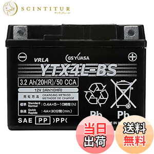 �y���������zGS YUASA [ �W�[�G�X���A�T ] �V�[���h�^ �o�C�N�p�o�b�e���[ [ �t���[�d�� ] YTX4L-BS-GY-C
