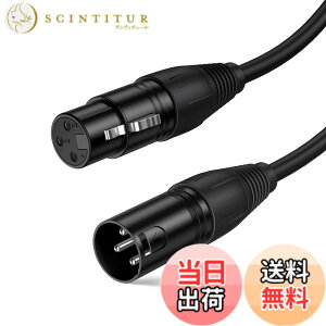 �y���������zXLR�P�[�u���CCableCreation XLR�I�X to XLR ���X�ixlr�P�[�u���j�o�����X�P�[�u��3�s���}�C�N���t�H���P�[�u�� xlr�ϊ� �L���m���P�[�u�� �u���b�N/1.8M