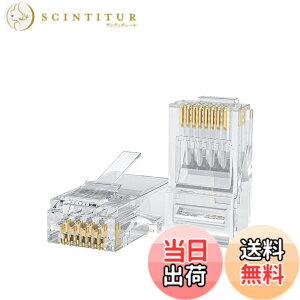 �y���������zCableCreation lan �R�l�N�^, RJ45�R�l�N�^ 100���� LAN�R�l�N�^ Cat6/Cat5e�Ή� �P���������Ή� �ߐ܂�h�~