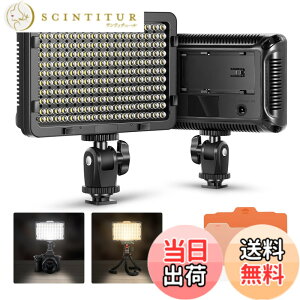 �y���������zNeewer �r�f�I���C�g �B�e���C�g �J�����p�r�f�I���C�g 176��LED�� �����\ �����P�x 5600K 1/4�X���b�h �f�W�^����჌�t�J�����ɑΉ��i�o�b�e���[�Ȃ��j