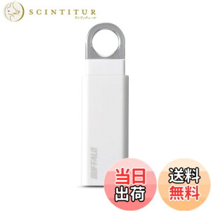 �y���������z�o�b�t�@���[ BUFFALO �m�b�N�X���C�h USB3.1(Gen1) USB�������[ 32GB �z���C�g RUF3-KS32GA-WH