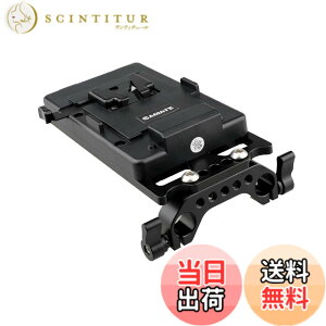 �y���������zCAMVATE V-�}�E���g �o�b�e���[�p�d���v���[�g V���b�N �d���X�v���b�^ 15mm���b�h�N�����v �t DSLR �V�X�e���p